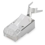 DIGITUS Modular Plug for Round Cable, CAT 6A, shielded, Pass through connector