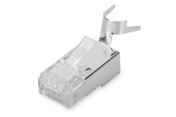 DIGITUS Modular Plug for Round Cable, CAT 6A, shielded, Pass through connector